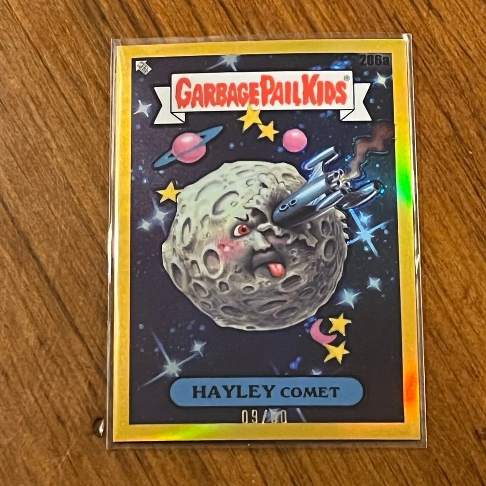 Garbage Pail Kids Chrome 2024 Series 7 Hayley Comet 286A Gold Refractor 9/50